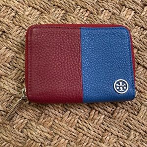 Tory Burch Colorblock Small Zip Wallet